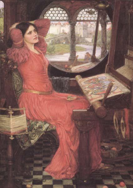 John William Waterhouse i and Half-sick of shadows said the Lady of Shalott (mk41) oil painting picture